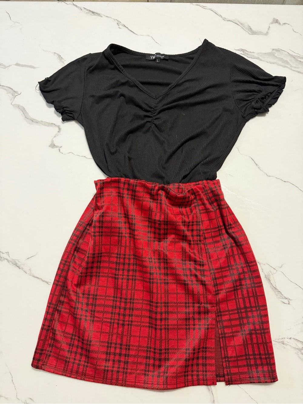 Red Plaid Mini Skirt - Classic Women's Plaid Skirt